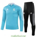 Real Madrid Sweat Entrainement Blue + Pantalon Black 2021/2022