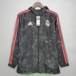 Real Madrid Vestes Coupe Vent Black Pattern 2021/2022