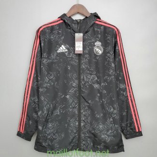 Real Madrid Vestes Coupe Vent Black Pattern 2021/2022