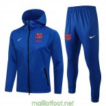 Barcelona Veste Capuche Blue + Pantalon Blue 2021/2022