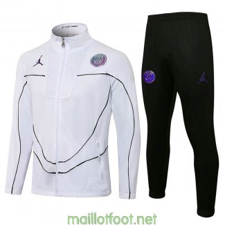 PSG x Jordan Veste White Black Streak + Pantalon Black 2021/2022